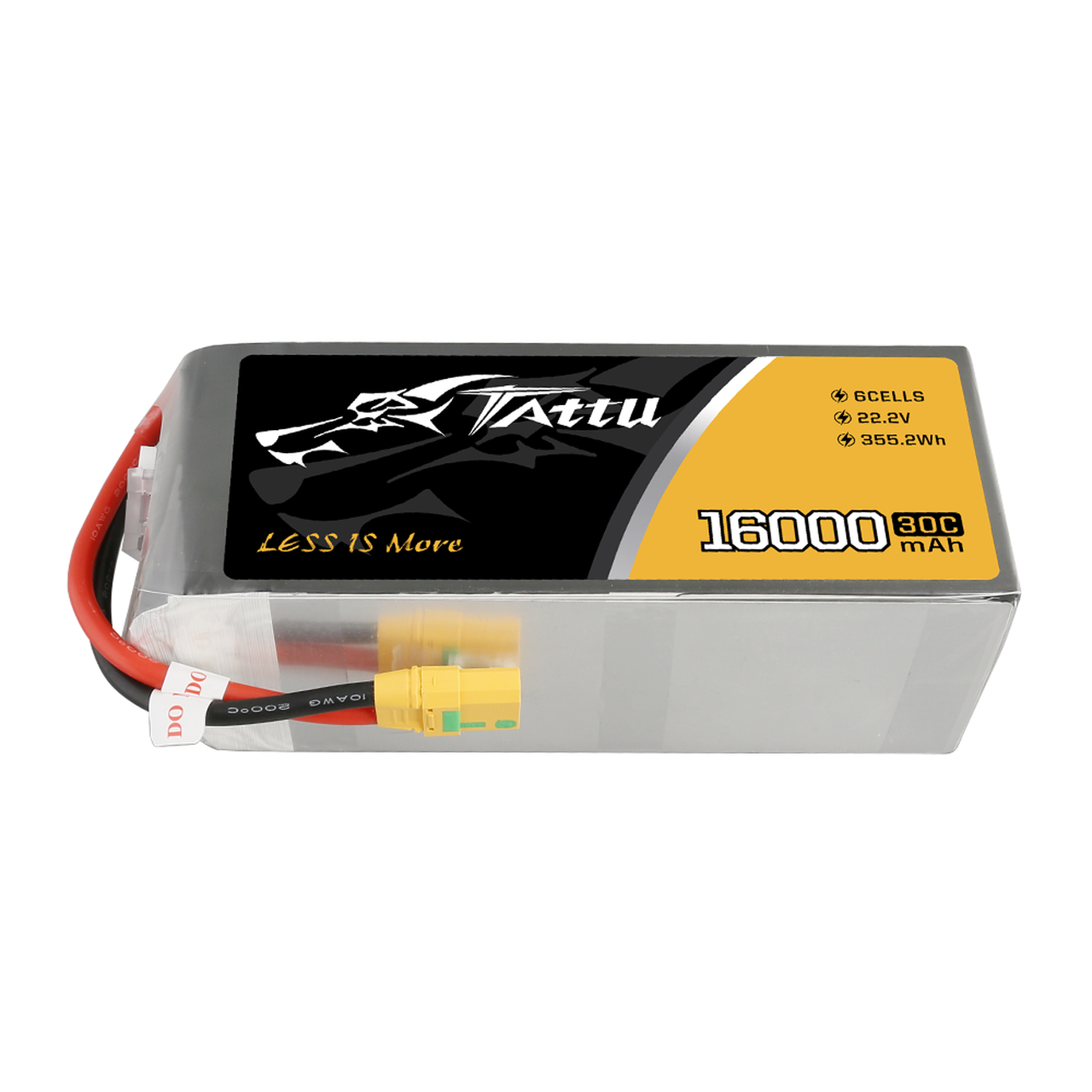 Tattu 16000mAh 30C 22.2V 6S Lipo Battery Pack with XT90-S Plug