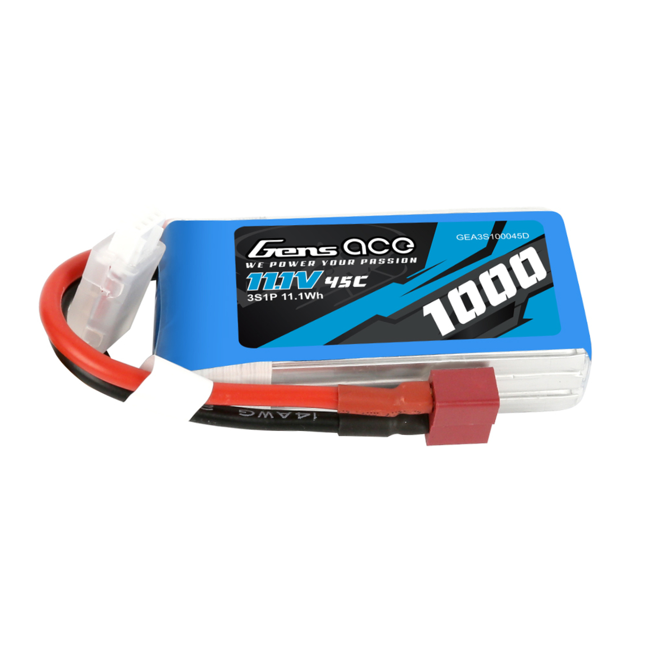 Gens ace 1200mAh 3S 25C 11.1V 2X Airsoft Gun Battery with Tamiya Plug