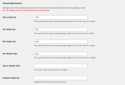 How to setup parcel and rates adjustments? - 1TeamSoftware