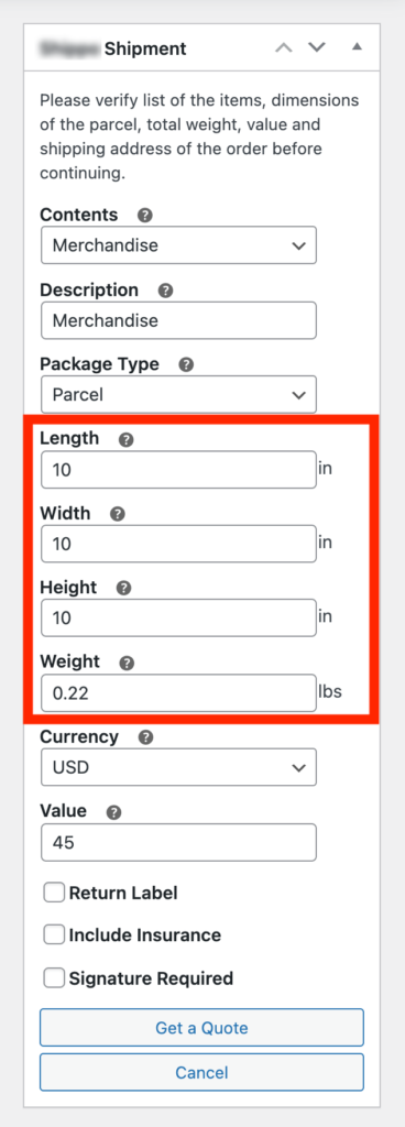 Shipment box that is used to print shipping label