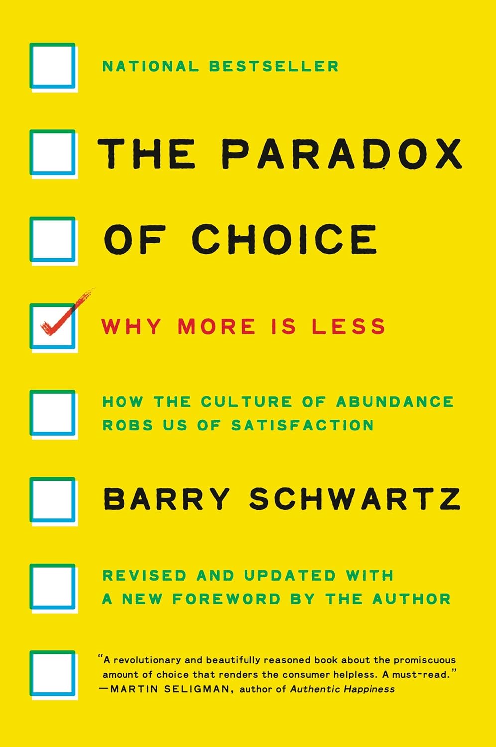 The Paradox of Choice book cover