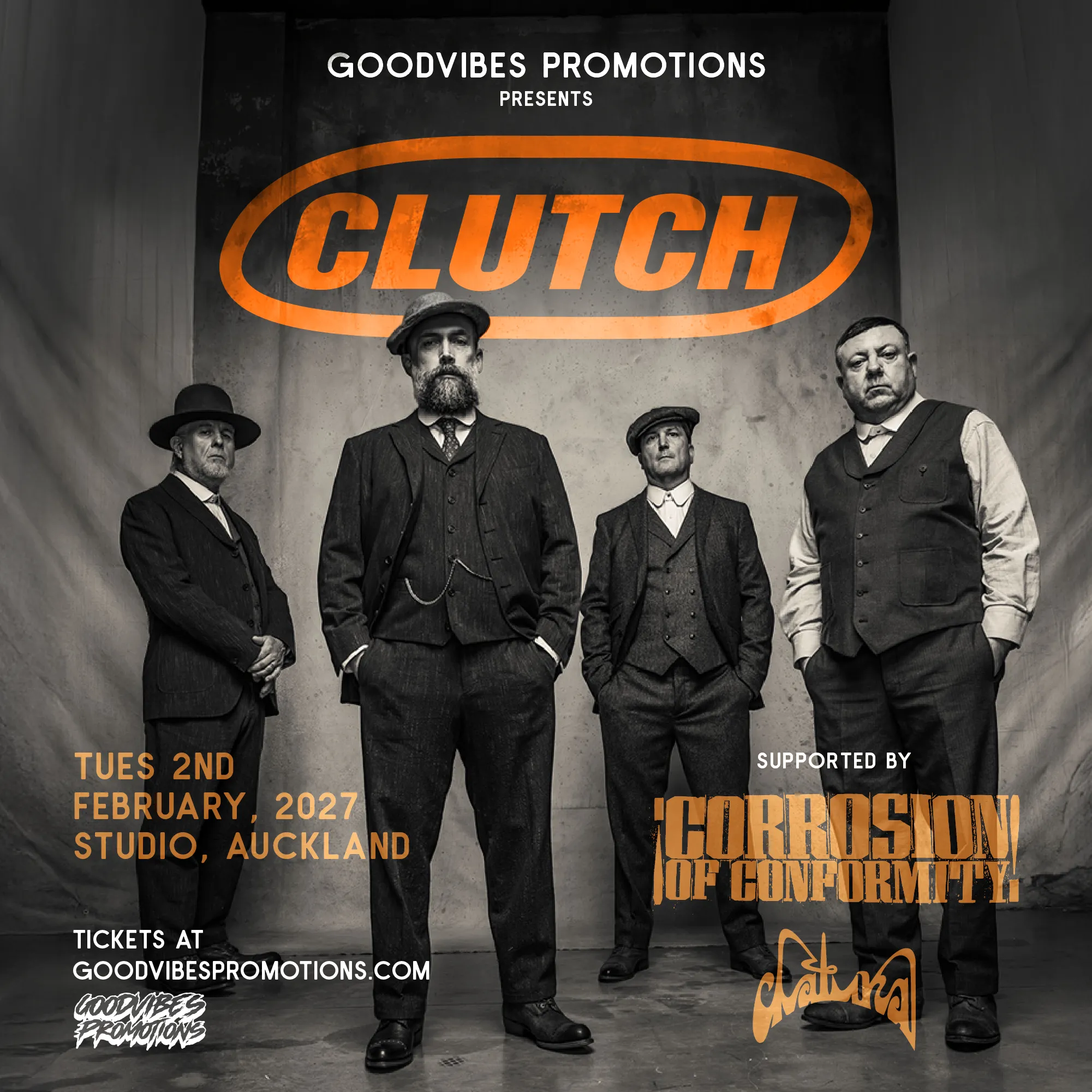 Clutch + Corrosion Of Conformity + Datura | Auckland