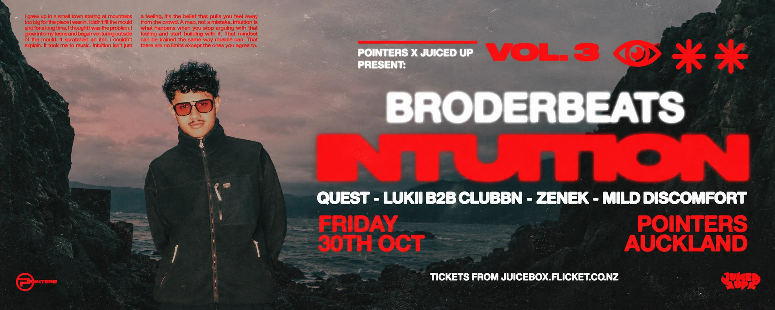 Broderbeats INTUITION Vol. 3 @ Pointers Bar, Auckland
