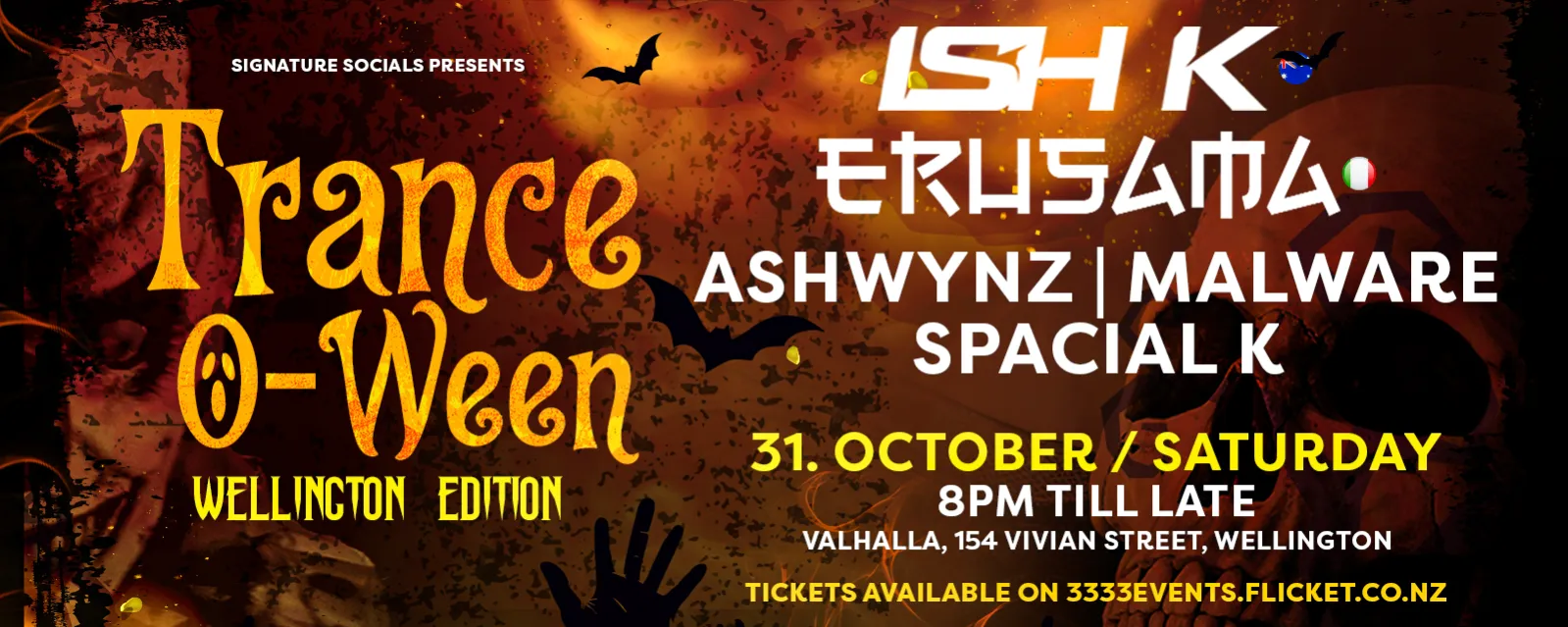 Trance-o-ween Wellington Edition Feat ISH K ( Aus)