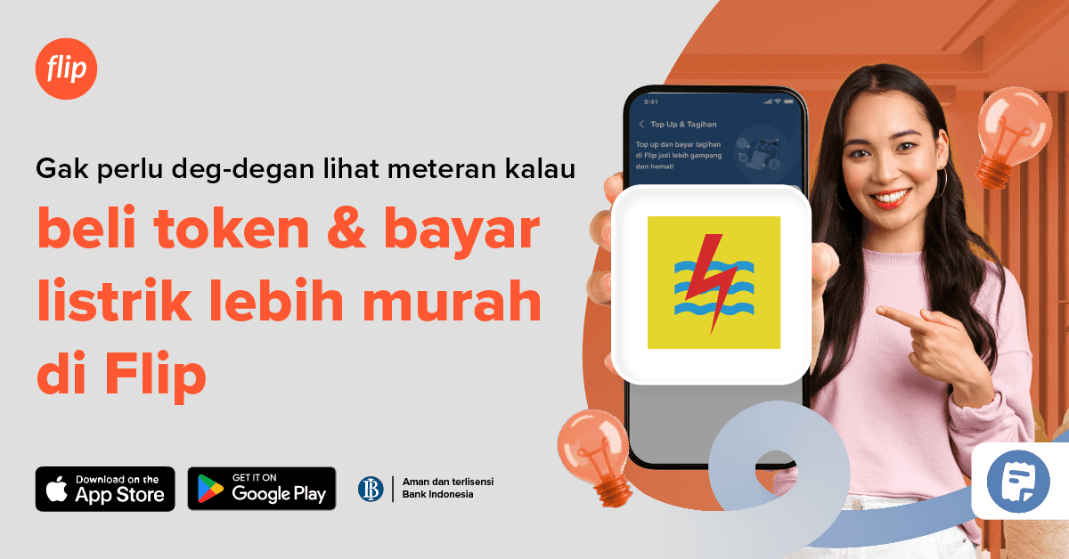 beli token dan bayar listrik di flip