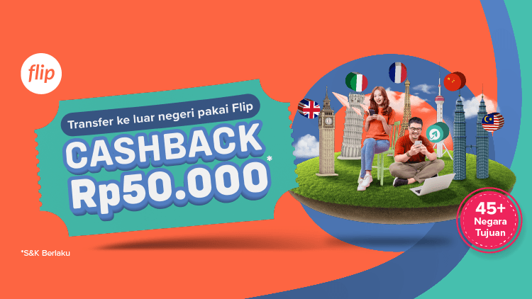 Transfer Uang ke Luar Negeri dan Dapatkan Cashback Rp 50.000 