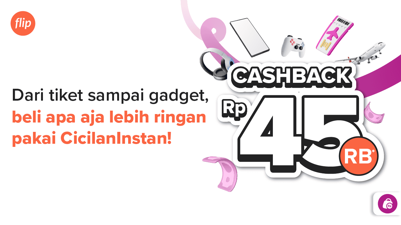 Checkout belanjaan pake CicilanInstan, dapet cashback 45 Ribu lagi 🤩