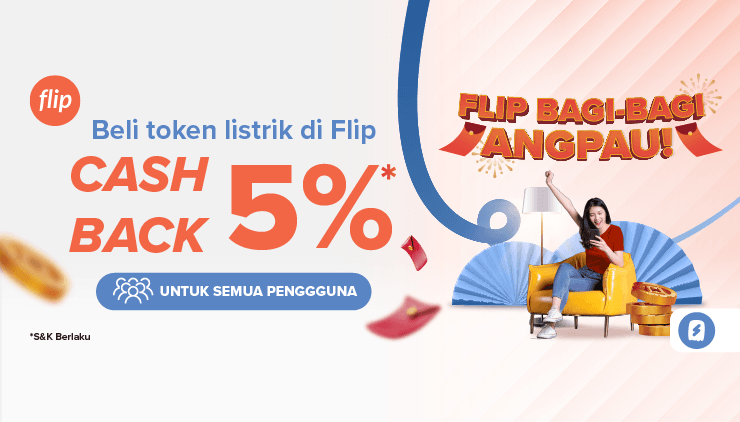 Flip Bagi - Bagi Angpau untuk Beli Token Listrik!