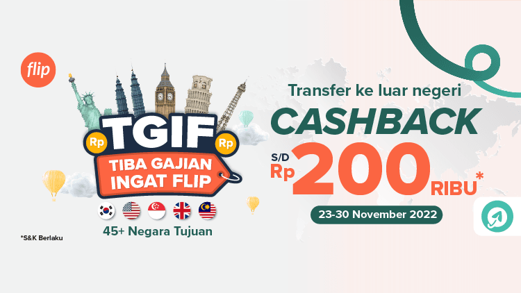 TGIF Cashback Flip Globe s.d. Rp200rb Spesial Untukmu!