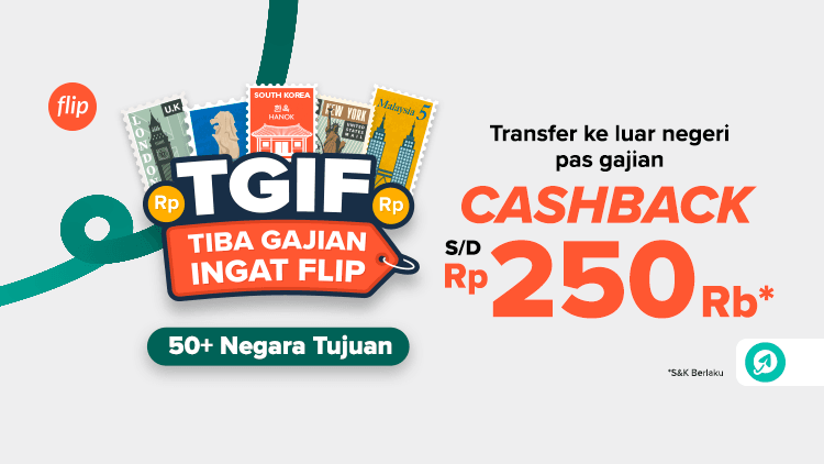 TGIF Cashback Flip Globe s.d. Rp250rb Spesial Untukmu!