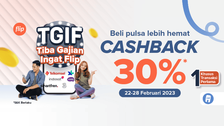 Cashback Pulsa s.d. 30% Spesial Untukmu!