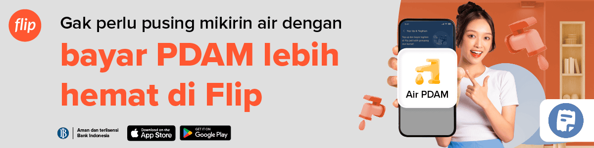 bayar PDAM di Flip