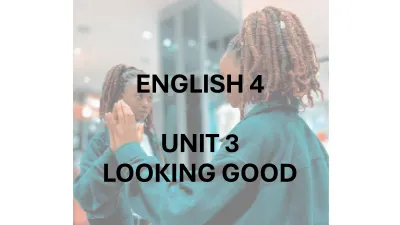 ENGLISH 4 UNIT 3 cover