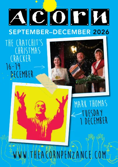 The Acorn Theatre Season Programme, September to December 2026 cover