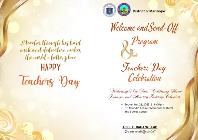 Teachers' Day Celebration Programme cover