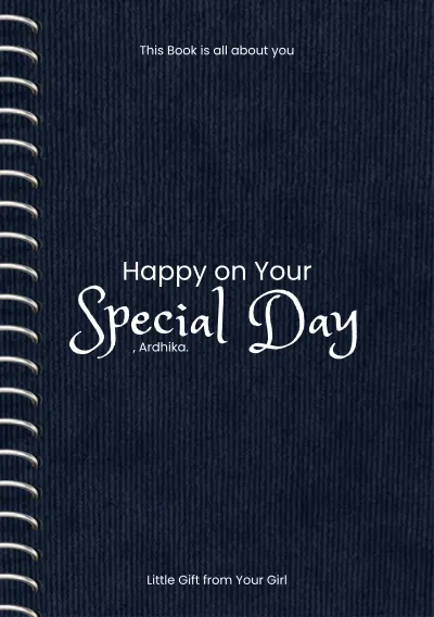 Happy on Your Special Day - Buku Ucapan Ulang Tahun untuk Ardhika cover