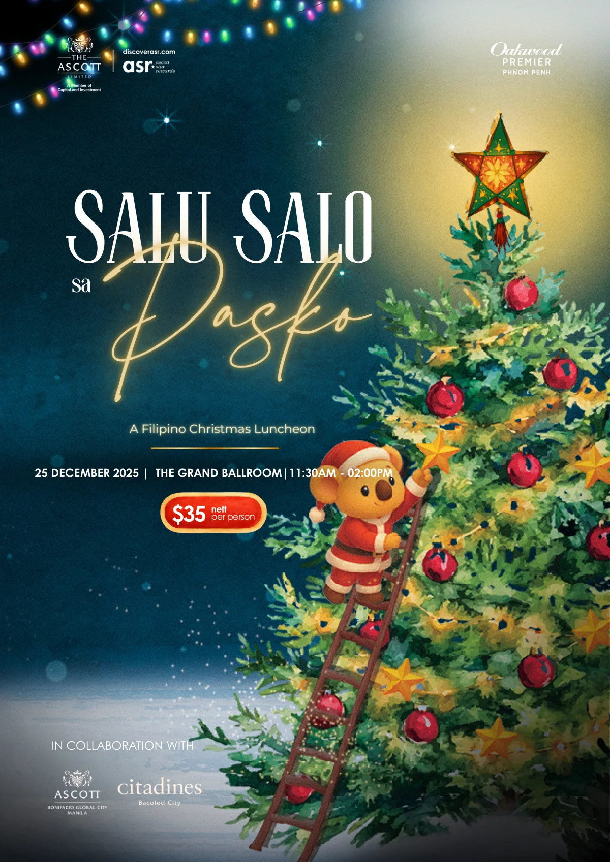 Salu Salo sa Pasko - Menu cover