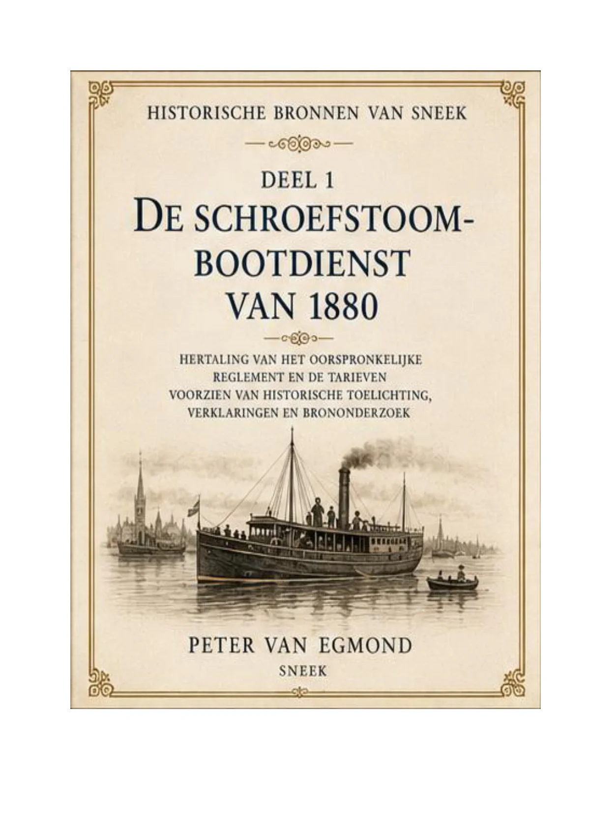 Reglement en tarieven voor de schroefstoombootdienst 1880 cover