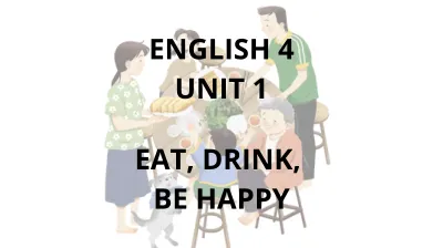 ENGLISH 4 UNIT 1 cover