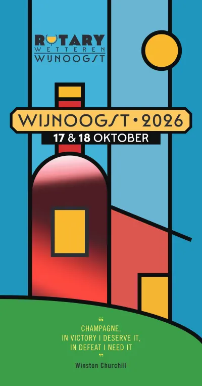 Wijnoogst 2026 - Wijnboekje Rotary Wetteren cover