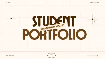 Student Portfolio in Psychology and Statistics cover