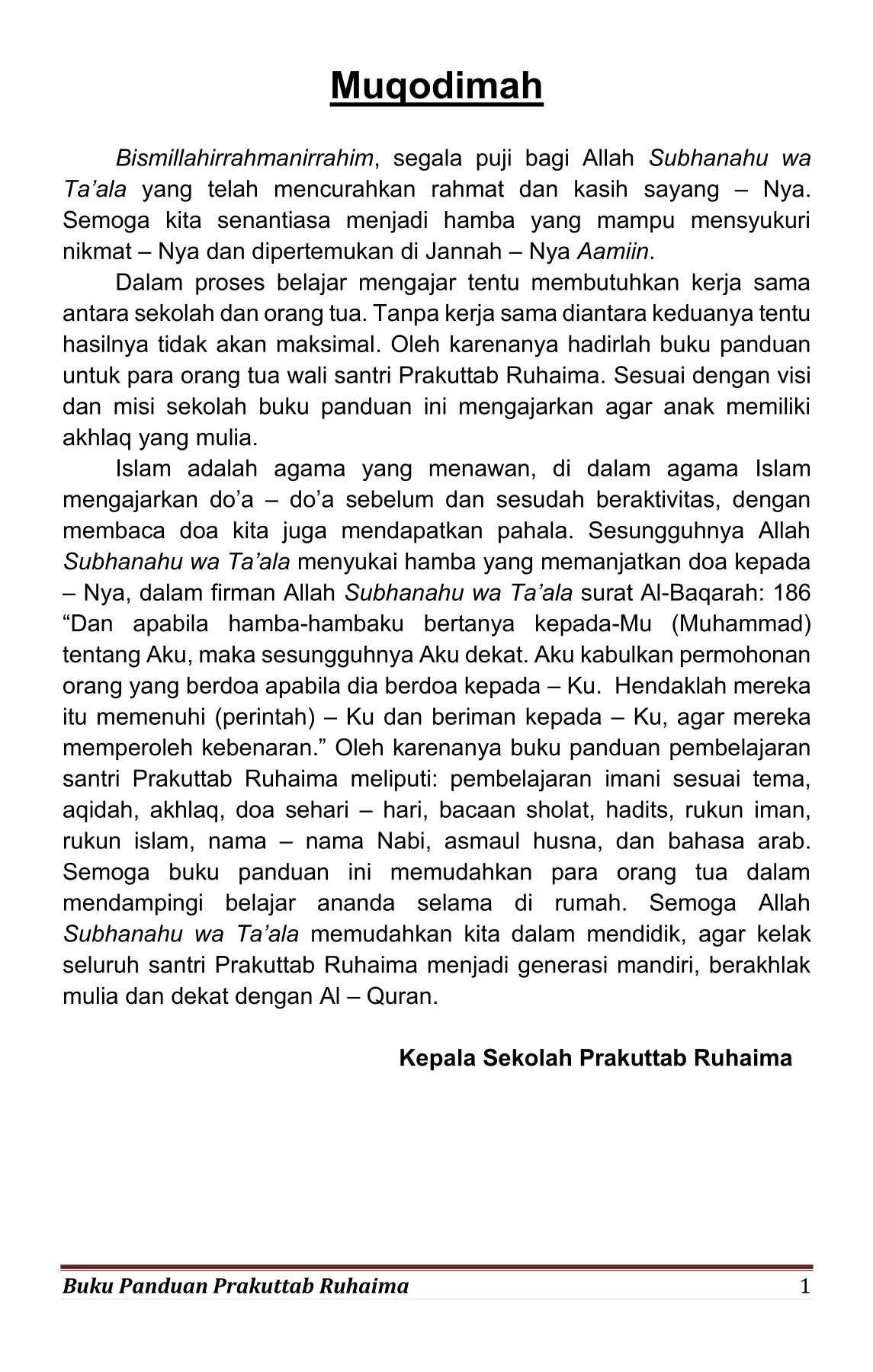 BUKU PANDUAN PRAKUTTAB RUHAIMA NEW cover