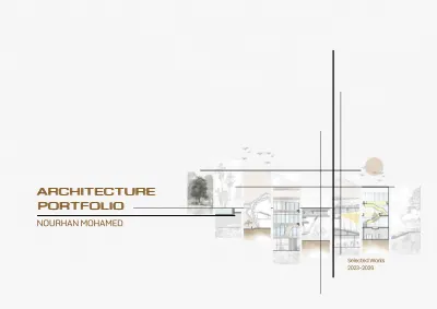 Nourhan Mohamed Architecture Portfolio cover