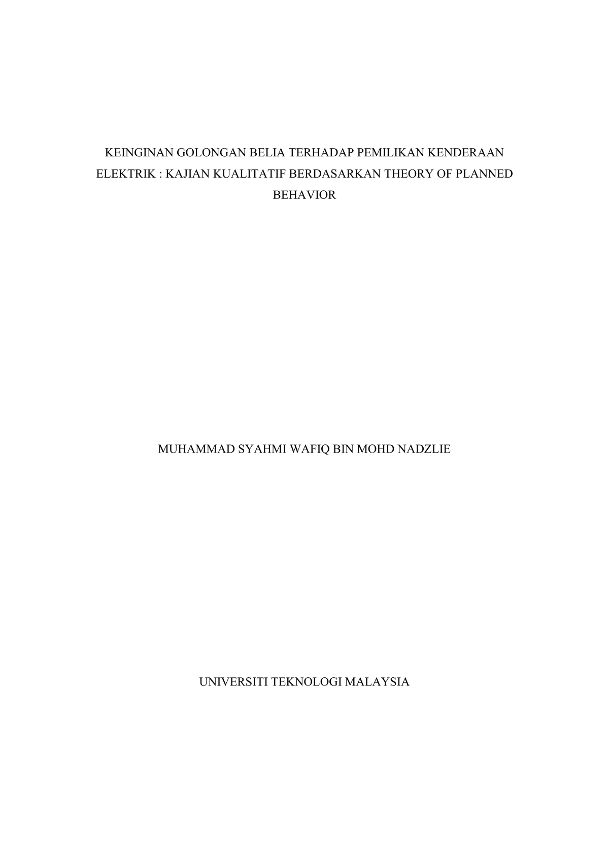 TESIS SYAHMI WAFIQ TAHAP KEIGINAN EV7 cover