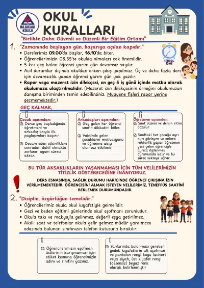 Bilgiçağı Okul Kuralları (Ortaokul) cover