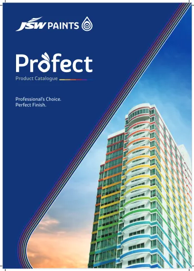 JSW Profect Product Catalogue cover