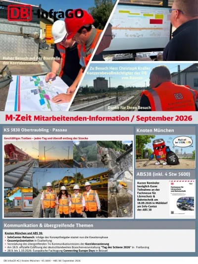 M-Zeit Mitarbeitenden-Information September 2026, Knoten München &… cover
