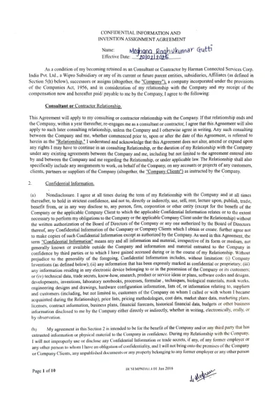 Contract NDA cover