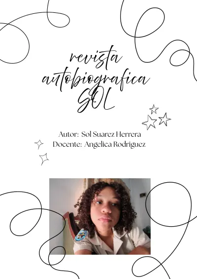 Documento A4 Portada Cover Trabajo Pdf Sencilla Doodle Blanco y Negro cover