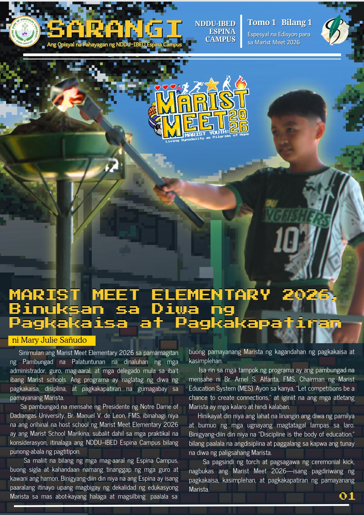 MARIST MEET 2026 NEWSLETTER cover