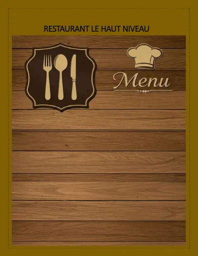 RESTAURANT LE HAUT NIVEAU cover