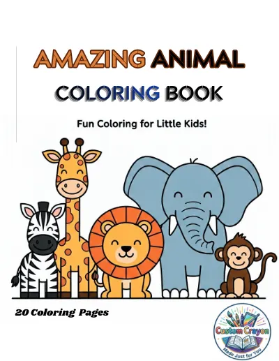 AMAZING ANIMAL COLORING BOOK cover