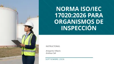 Curso de la norma ISO/IEC 17020:2026 para organismos de inspección cover