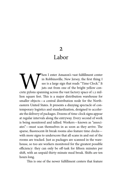 Labor: AI, Amazon fulfillment centers, and the history of workplace… cover