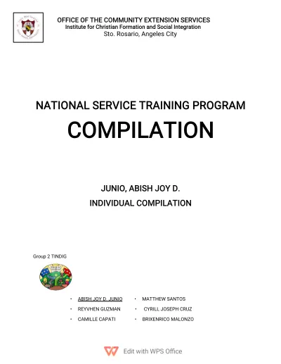 NSTP Journal Compilation cover