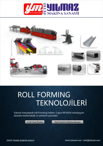 YILMAK Roll Forming Makinaları Kataloğu cover