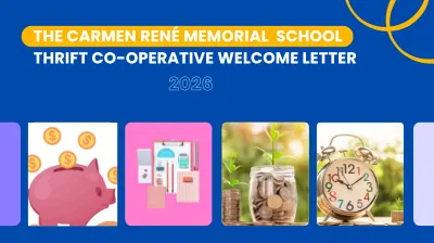 C.R.M.S School Thrift Co-operative Welcome Letter 2026 cover