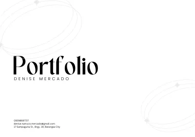 Denise Mercado Portfolio cover