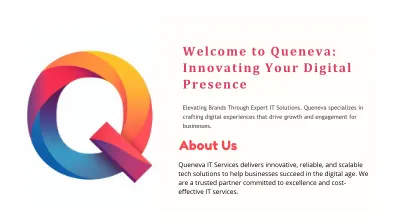Queneva IT Services Portfolio cover