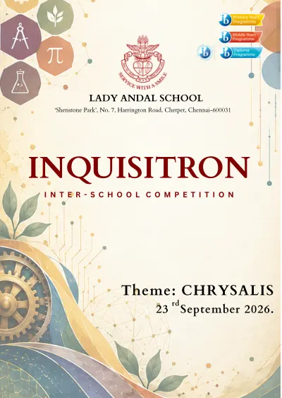 Inquisitron 2026 Inter-School Competition Brochure cover