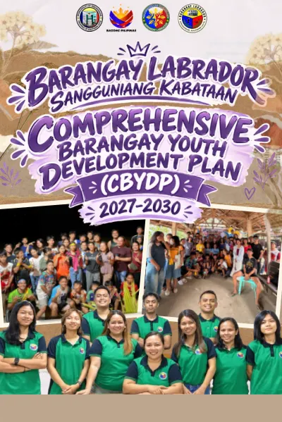 Comprehensive Barangay Youth Development Plan 2027-2030 cover