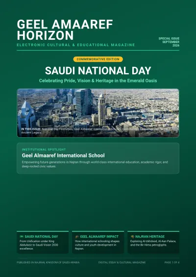 Geel Almaaref Horizon Electronic Magazine cover