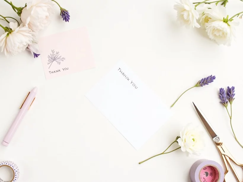 How to Write a Heartfelt Thank You Note with Flowers (With Examples)