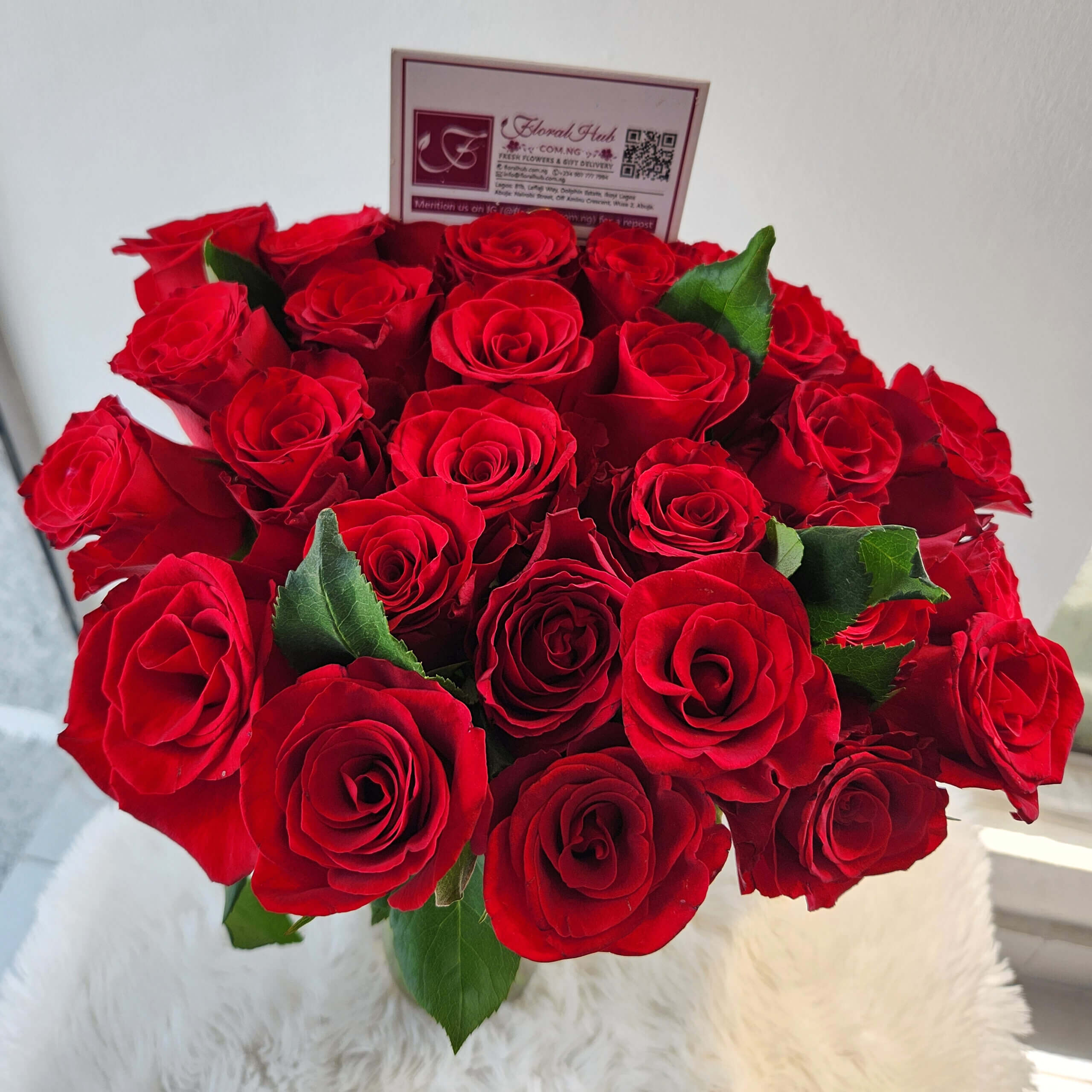 CLASSIC ROSES ARE RED BOX ARRANGEMENT - Red Roses And Million Stars