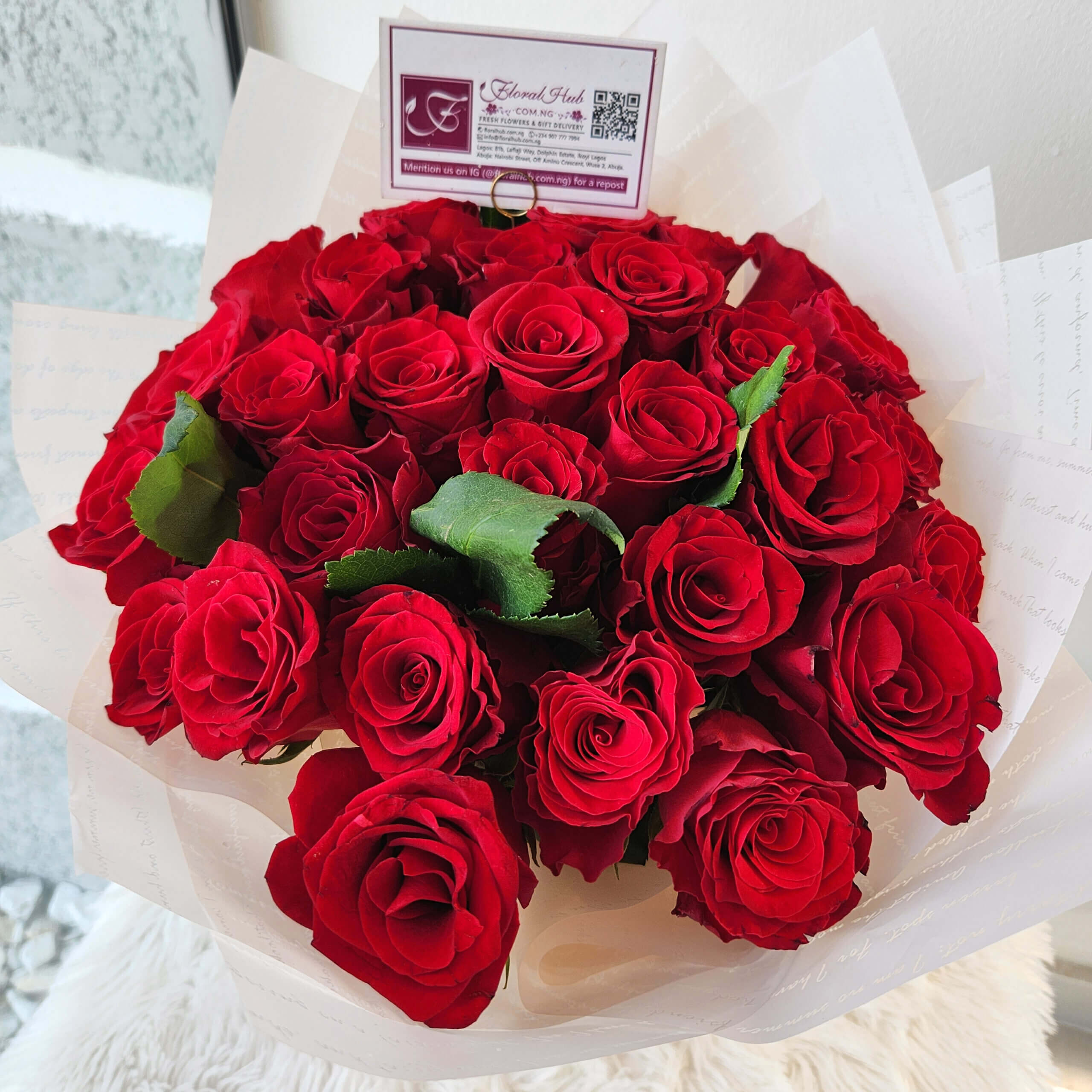 Allure Red Roses Bouquet