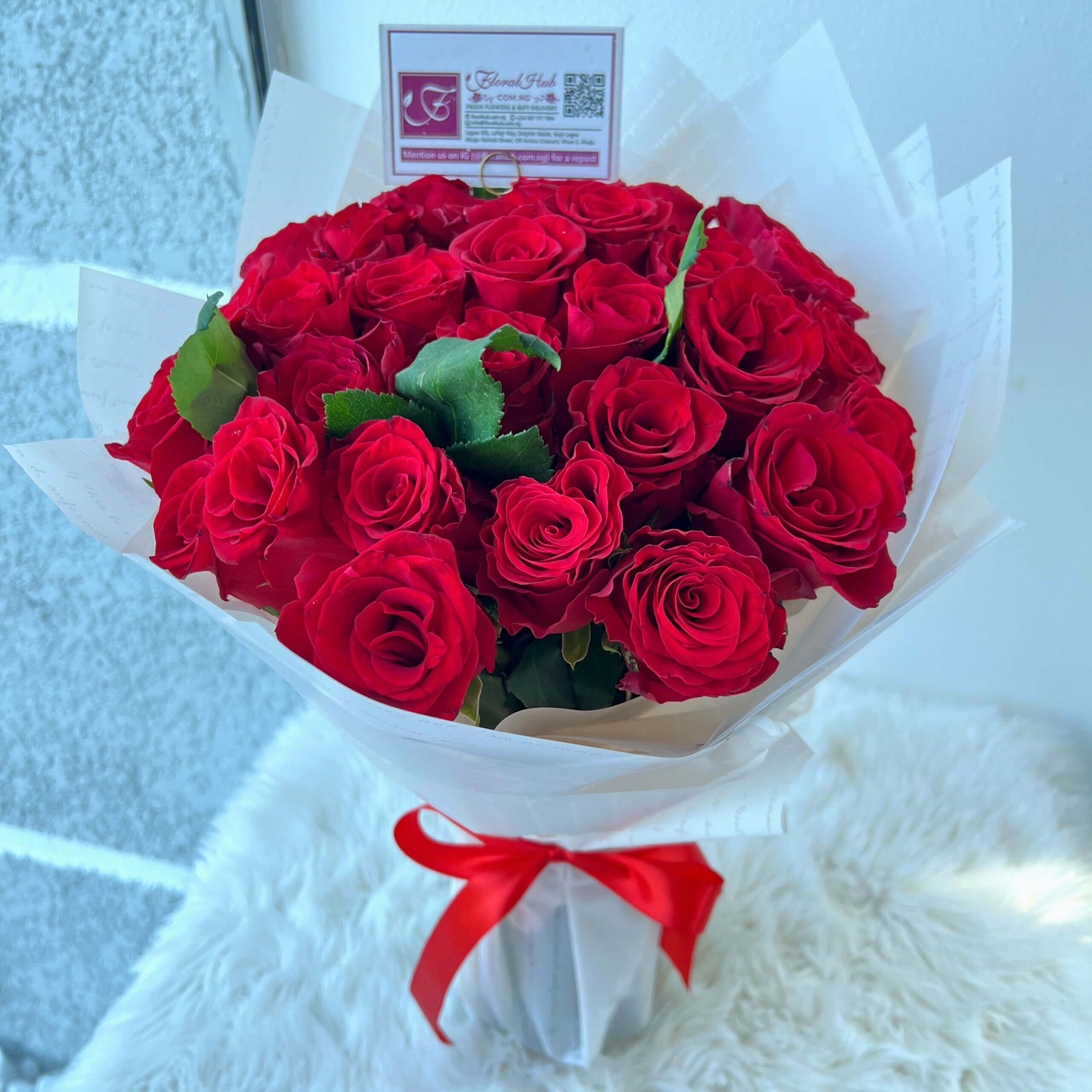 Allure Red Roses FLORALHUB @